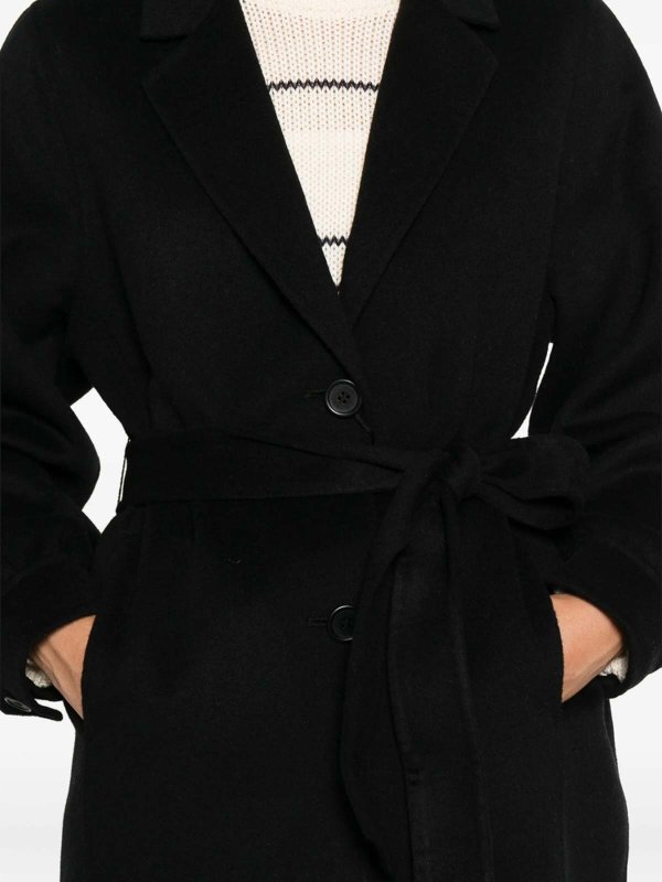 Manteau Au Genou - Noir shop online: TWINSET
