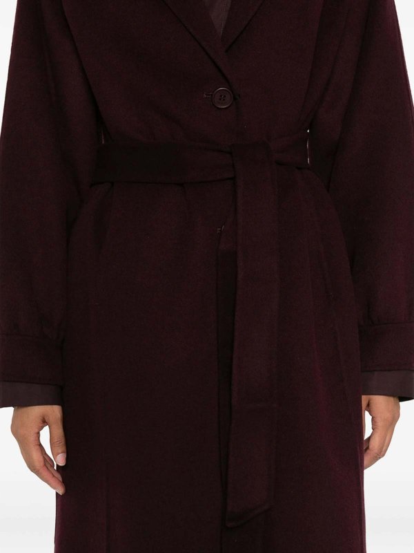 膝丈コート - 紫 shop online: TWINSET