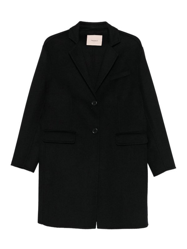 TWINSET: knee length coats - Coat