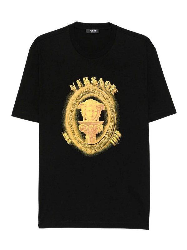 VERSACE: T-shirts - T-Shirt - Noir