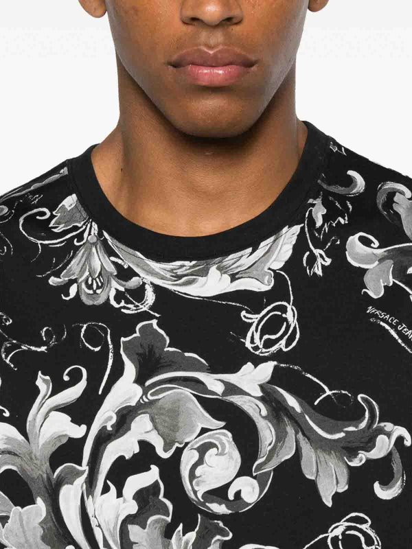 T-Shirt - Schwarz shop online: Versace Jeans Couture