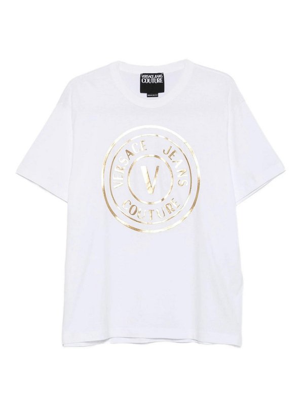 Versace Jeans Couture: T-shirts - T-Shirt - Blanc