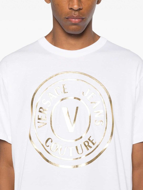 The Best Shops Versace Jeans Couture: T-shirts - T-Shirt - Blanc