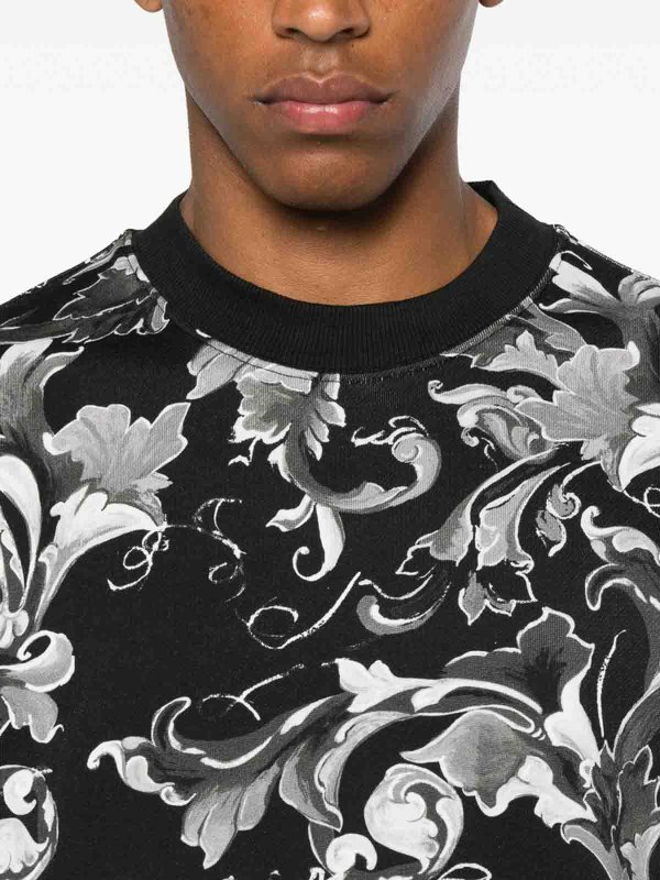 Versace Jeans Couture: Sudaderas y suéteres online - Sudadera - Negro