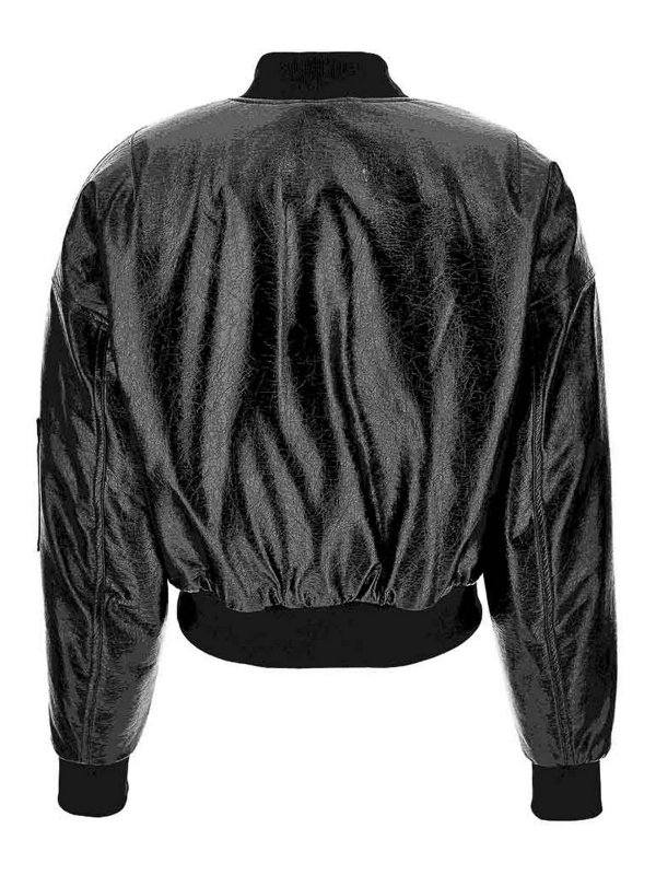 The Best Shops Versace Jeans Couture: leather jacket - Outerwear