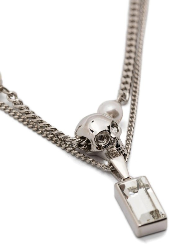 The Best Shops ALEXANDER MCQUEEN: Halsketten und Halsbänder - Halskette - Silber