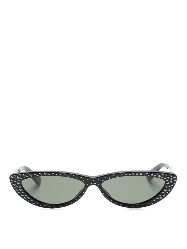 ALEXANDER MCQUEEN: 眼鏡 - 眼鏡 - 黒