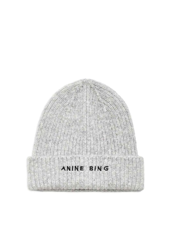 ANINE BING: Chapeaux - Chapeau - Gris