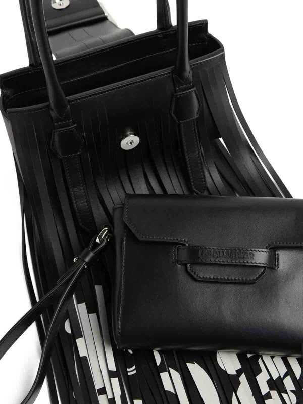 ショルダーバッグ - 黒 shop online: DSQUARED2