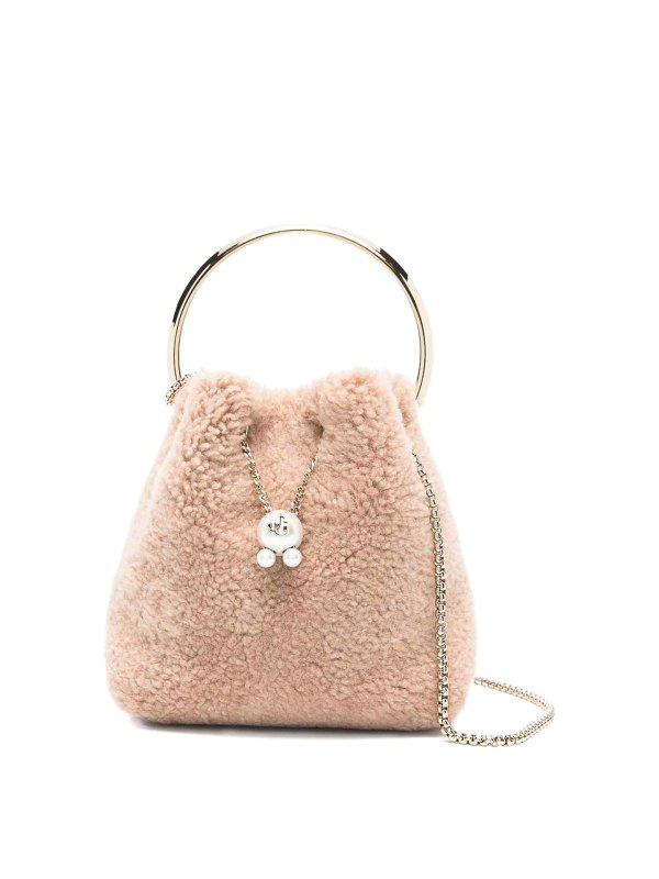 JIMMY CHOO: Bucket-bags - Bucket-Bag - Beige