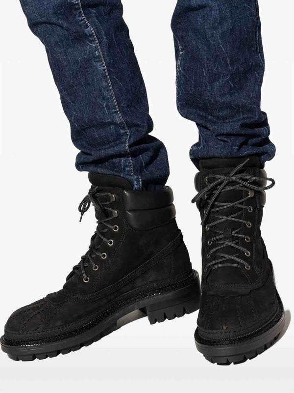 編み上げ靴 - 黒 shop online: DSQUARED2