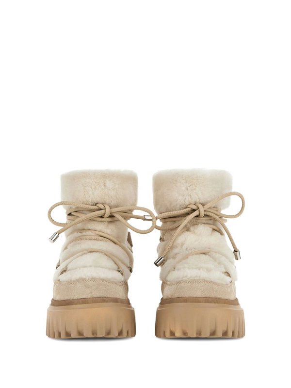 編み上げ靴 - ベージュ shop online: HOGAN