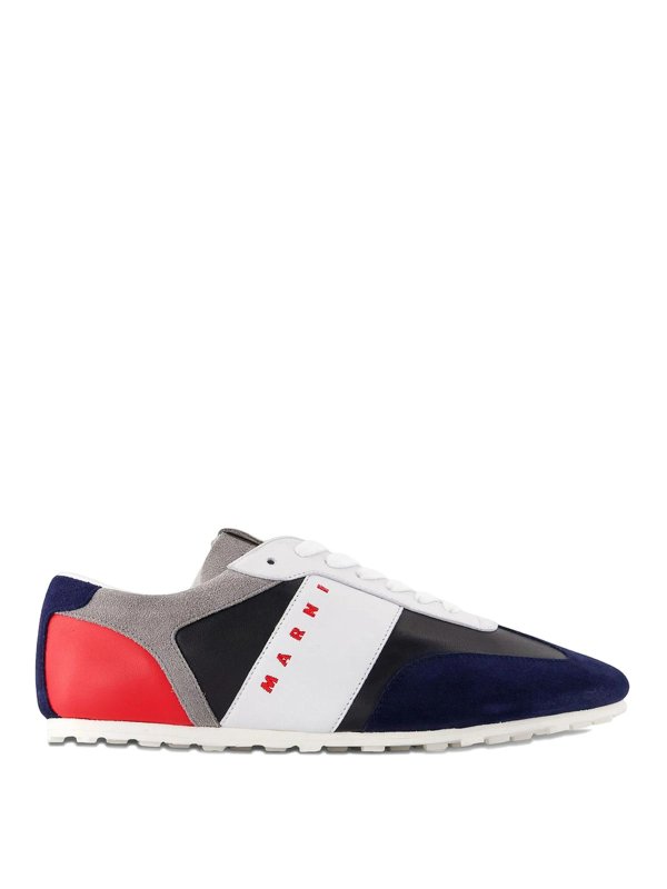 Marni: Chaussures de sport - Baskets - Bleu