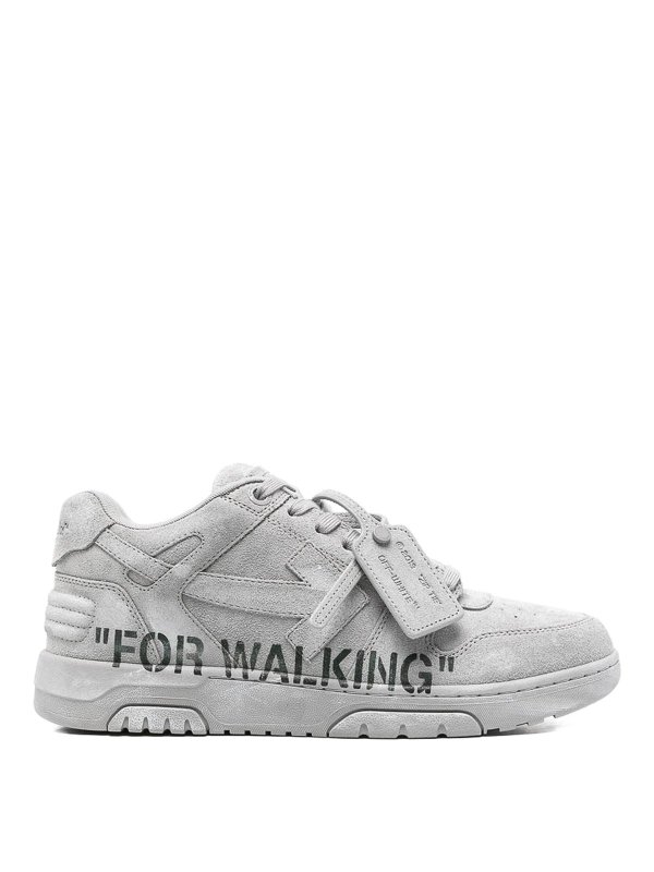 OFF-WHITE: Chaussures de sport - Baskets - Gris