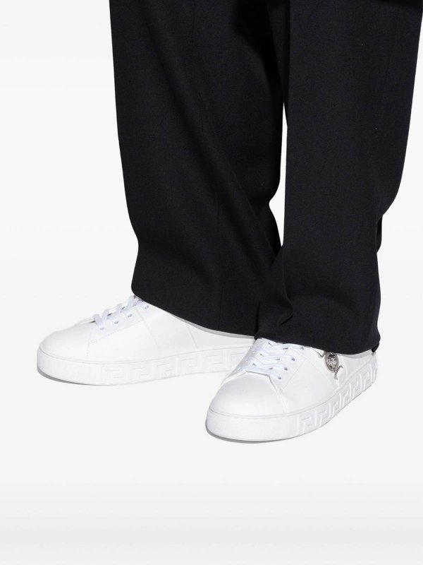 VERSACE: Chaussures de sport online - Baskets - Blanc