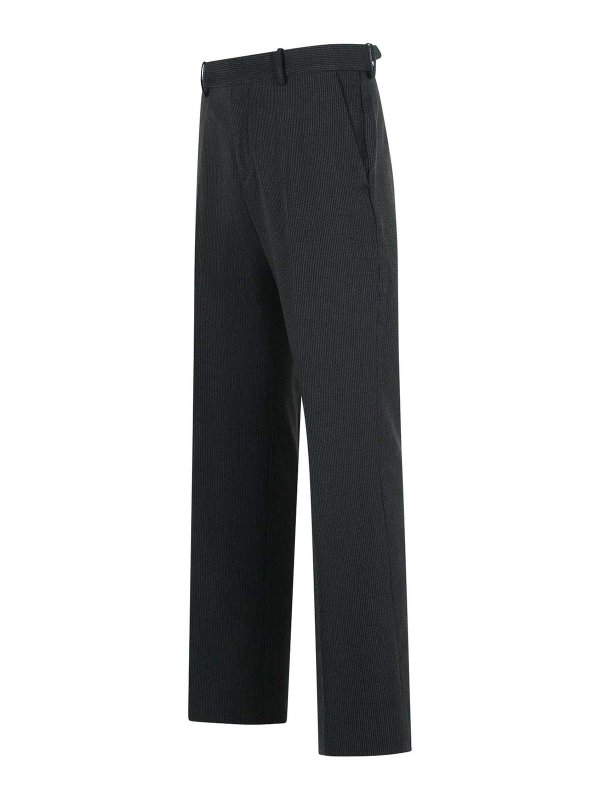 The Best Shops Acne Studios: Tailored & Formal trousers - Black Wool Blend Pants