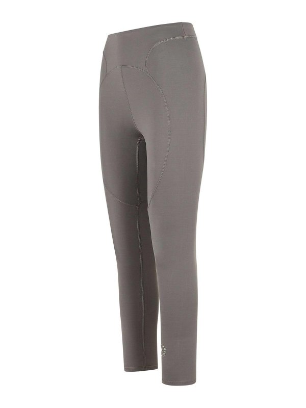 The Best Shops ADIDAS BY STELLA MCCARTNEY: leggings - Leggings 7/8 in misto poliammide grigio