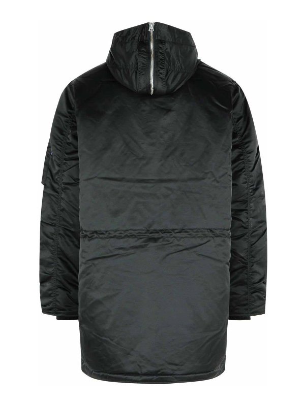 ALPHA INDUSTRIES: parkas online - N-3B Uv Black Nylon Parka