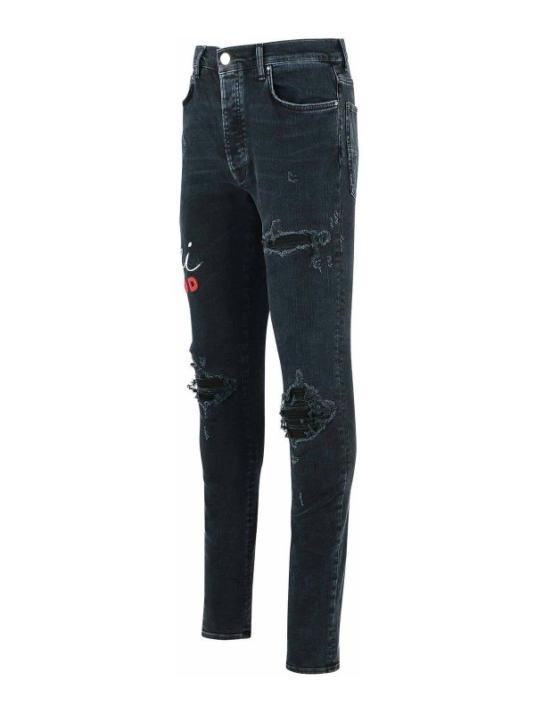 The Best Shops AMIRI: スキニージーンズ - スキニージーンズ - 黒