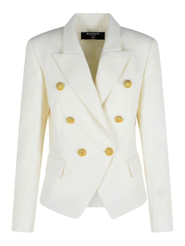 Balmain: giacche blazer - Blazer in lana