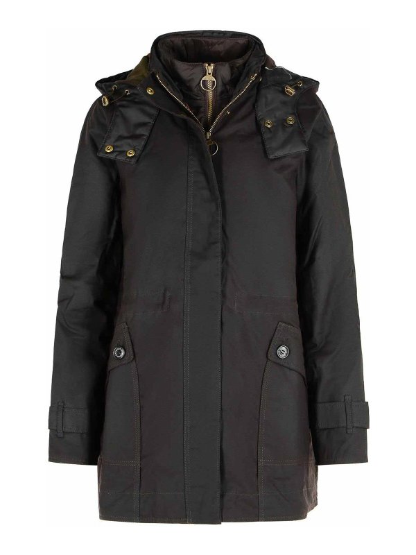 BARBOUR: ダウン・ハイテクコート - ダウンコート - ブラウン