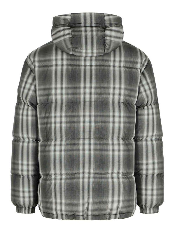 BURBERRY: padded jackets online - Gradient  Hooded Black Polyester Down Jacket