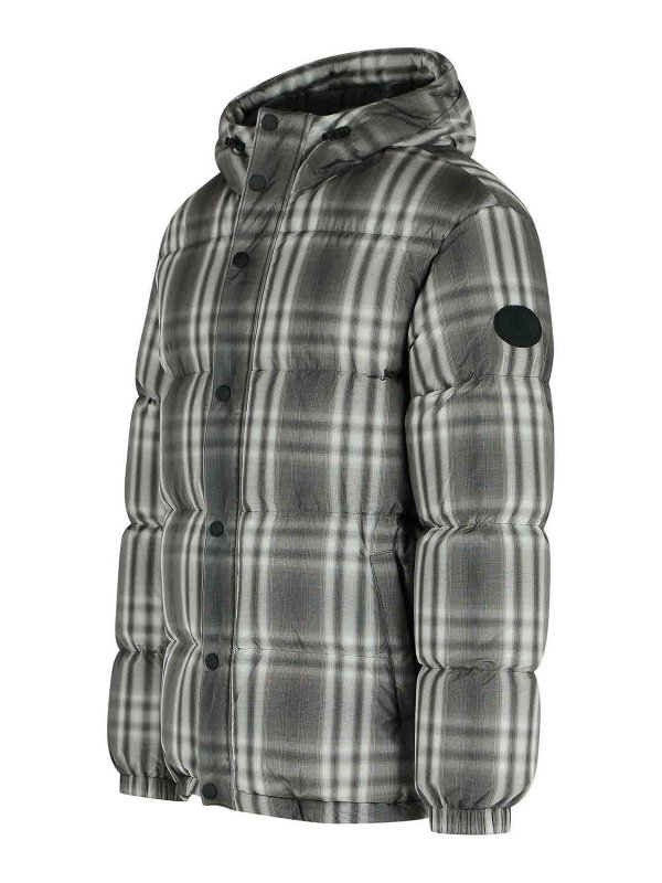 The Best Shops BURBERRY: padded jackets - Gradient  Hooded Black Polyester Down Jacket