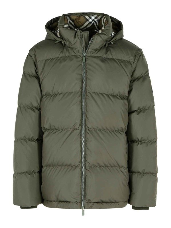 BURBERRY: padded jackets - Polyester Down Jacket With Detachable Sleeves