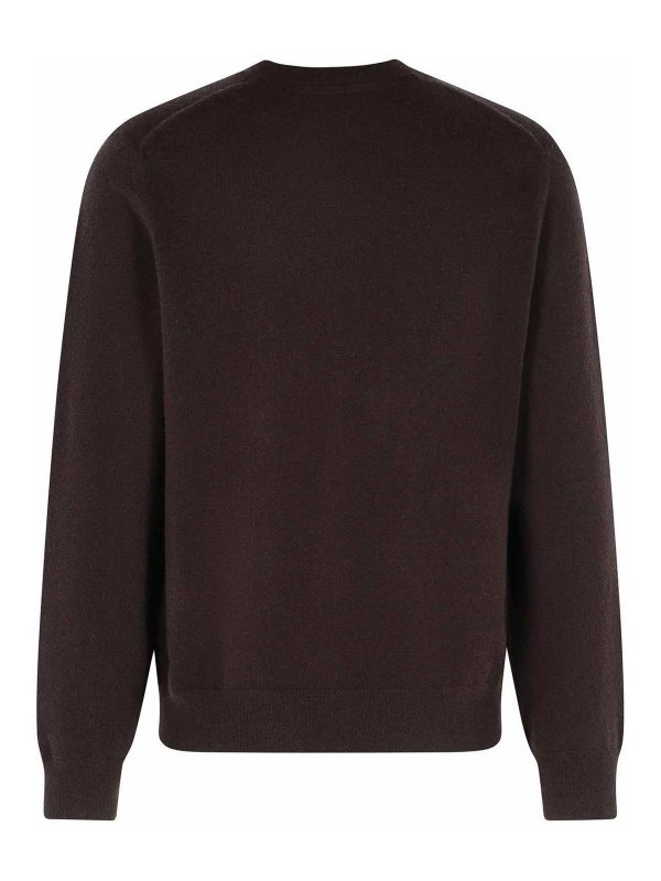 BURBERRY: maglia collo rotondo online - Magi di cashmere marrone