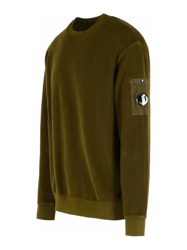 The Best Shops C.P. COMPANY: Sweatshirts & Sweaters - Army Cotton Sweatshirt