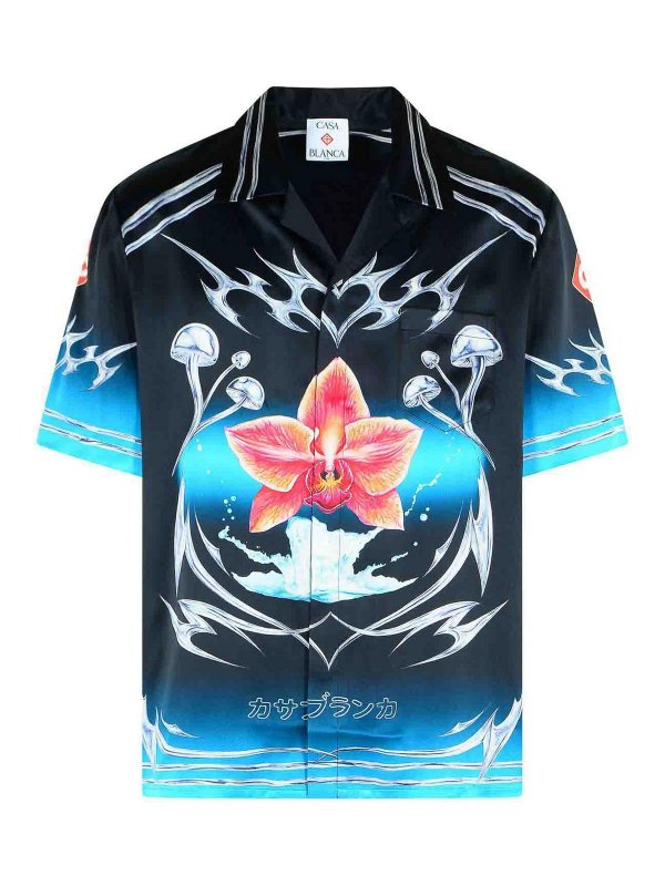 CASABLANCA: camicie - Camicia di seta nera