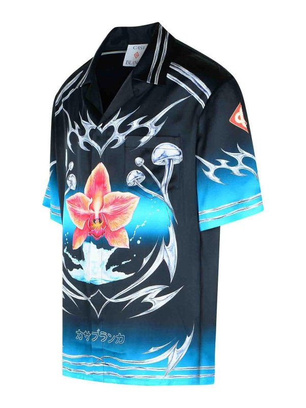 The Best Shops CASABLANCA: camicie - Camicia di seta nera