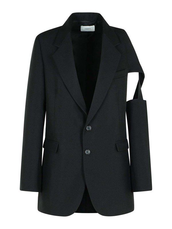 COPERNI: blazers - Black Polyester Blazer