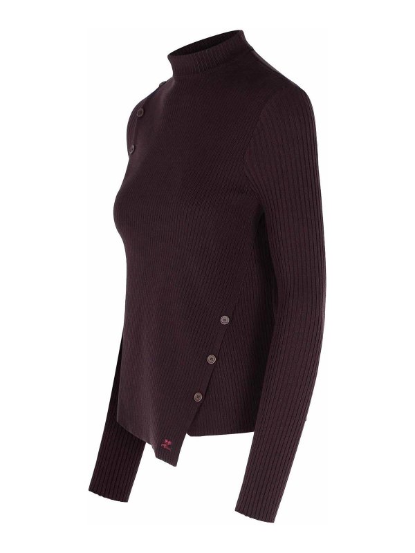 The Best Shops Courreges: クルーネック - クルーネック - ダークレッド