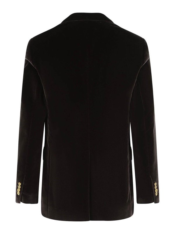 DOLCE & GABBANA: blazers online - Brown Polyester Blazer