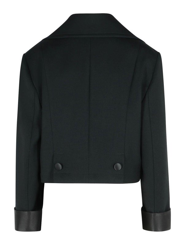 DOLCE & GABBANA: giacche blazer online - Giacca di miscela di lana vergine nera