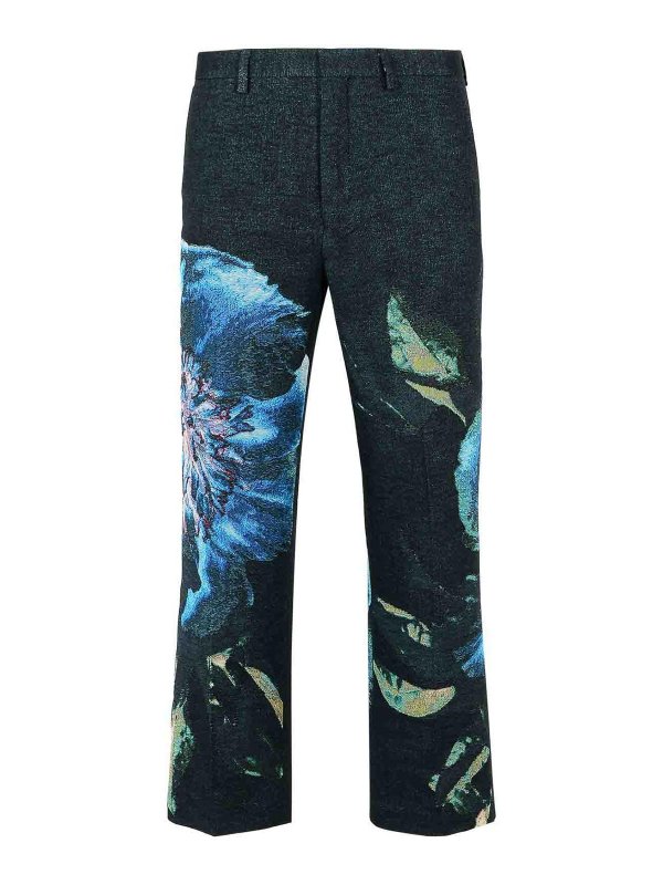 DRIES VAN NOTEN: カジュアルトラウザー - カジュアルパンツ - 黒