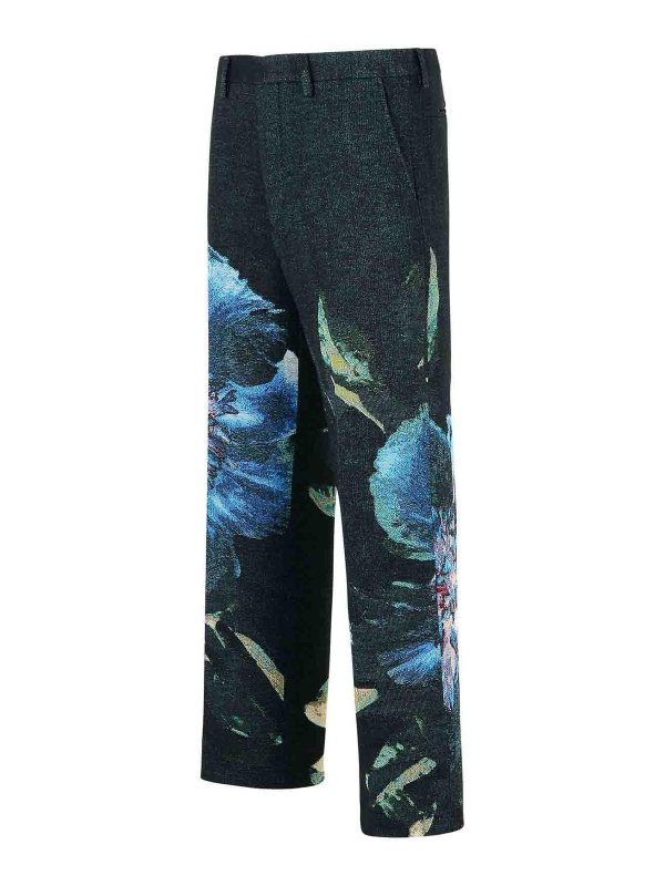 The Best Shops DRIES VAN NOTEN: カジュアルトラウザー - カジュアルパンツ - 黒