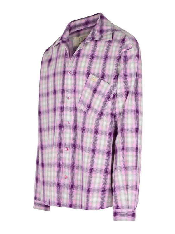 The Best Shops ERL: camicie - Camicia di cotone viola