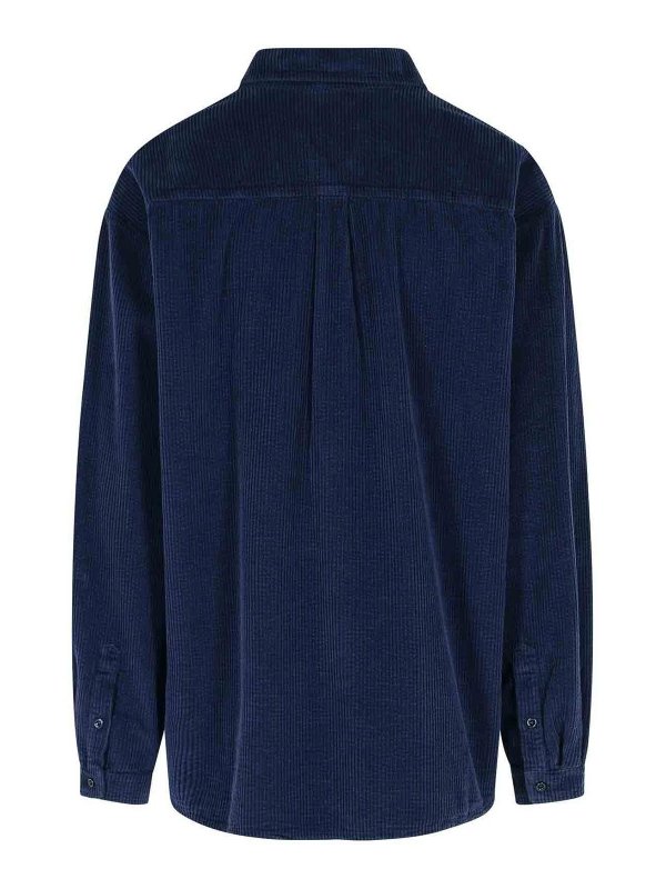 ERL: shirts online - Blue Cotton Shirt