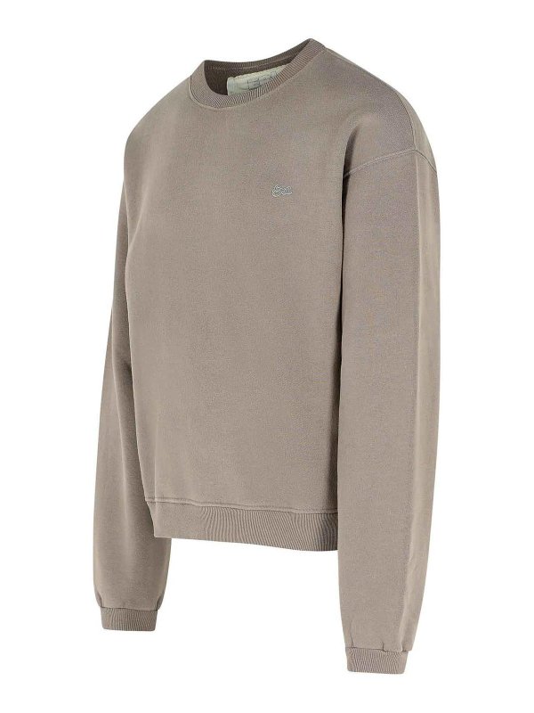 The Best Shops ERL: Sweatshirts & Sweaters - Taupe Cotton Sweatshirt