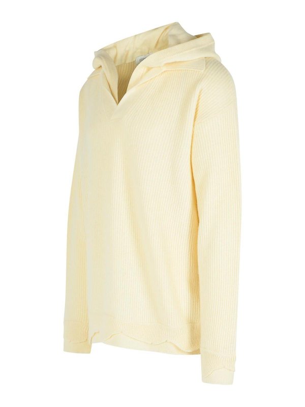 The Best Shops LANEUS: crew necks - Ivory Wool Blend Sweater