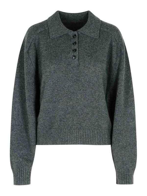 LOULOU STUDIO: クルーネック - クルーネック - グレー