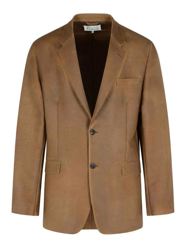 Maison Margiela: Blazer - Blazer - Braun