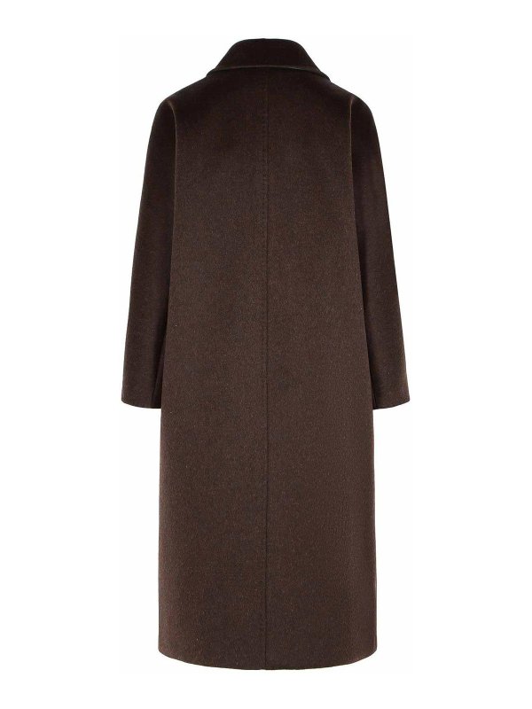 Max Mara: long coats online - Over Coat In Cachemire Alpaca And Wool