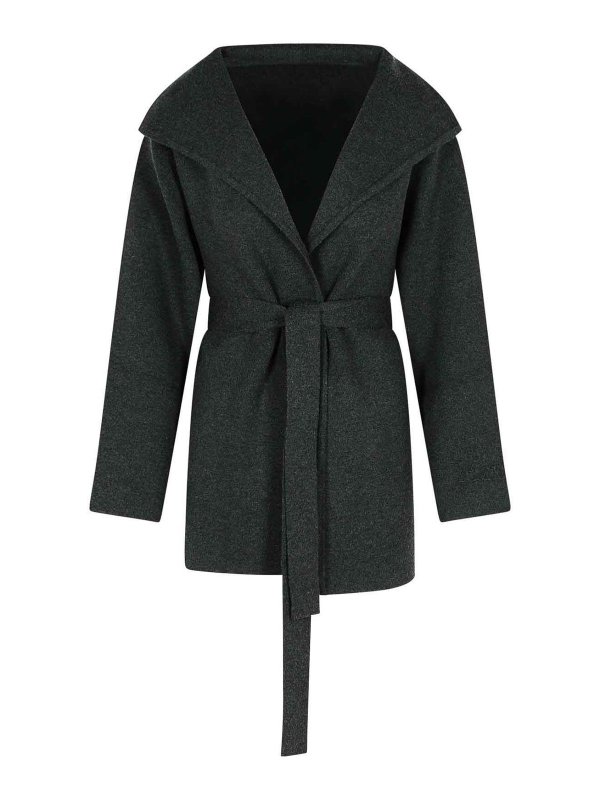 Max Mara: short coats - Rea Viscose And Grey Wool Jacket