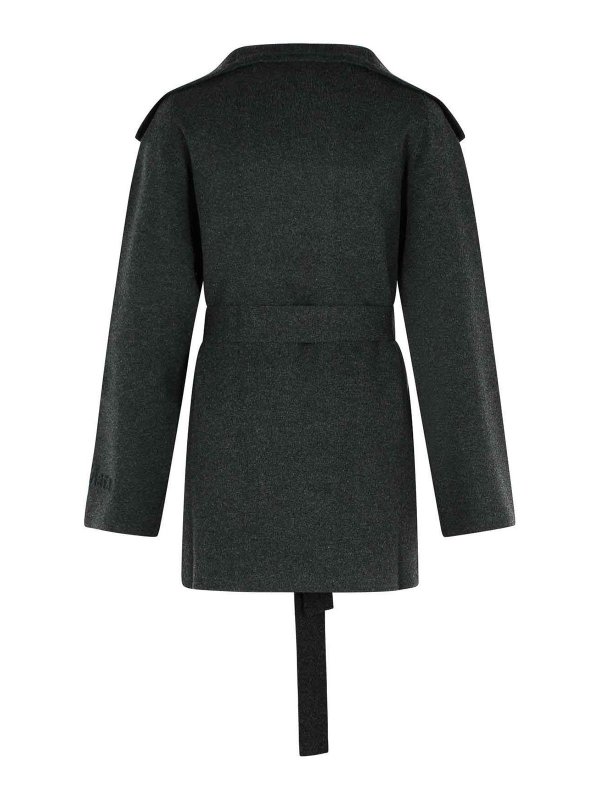 Max Mara: short coats online - Rea Viscose And Grey Wool Jacket