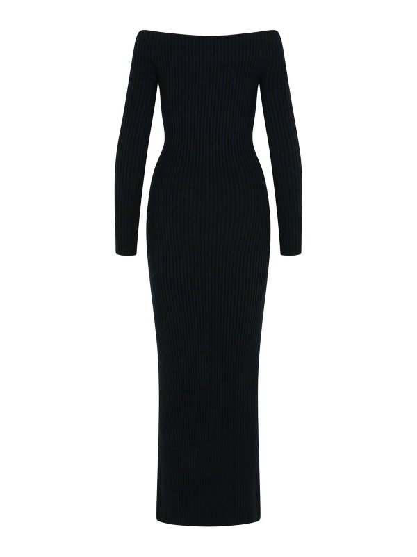 Max Mara: maxi dresses online - Arnes 1234 Sheath Dress In Wool And Cachemire