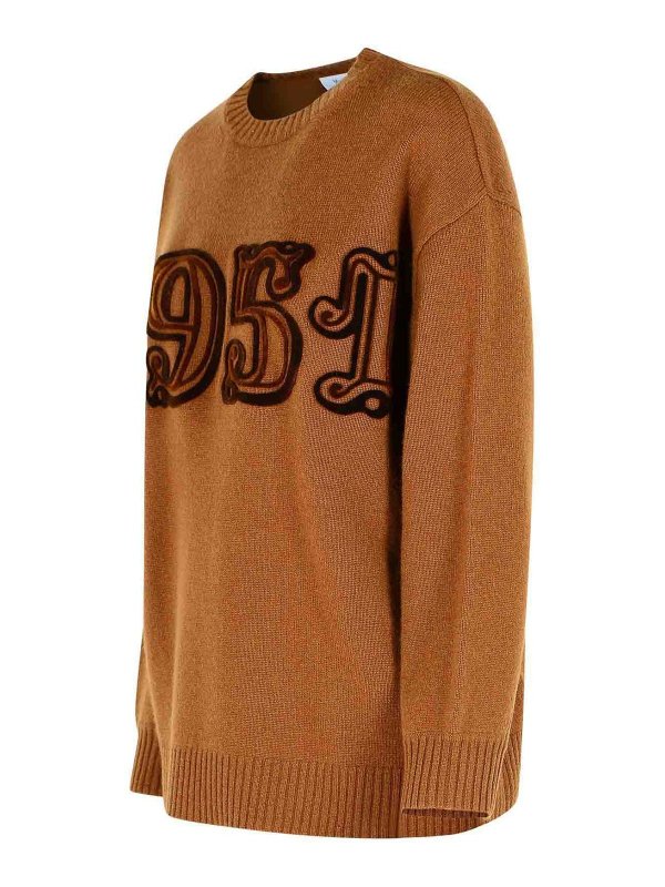 The Best Shops Max Mara: クルーネック - クルーネック - ブラウン