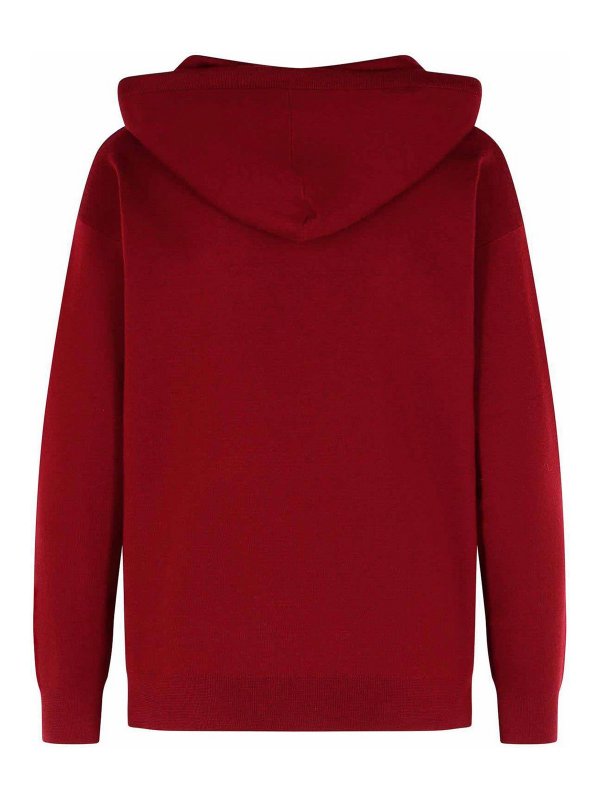 Max Mara: Sudaderas y suéteres online - Sudadera - Rojo Oscuro